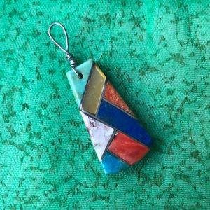 Native American Multi Gemstone Pendant